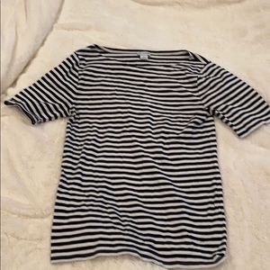 J by j.crew striped boatneck tee